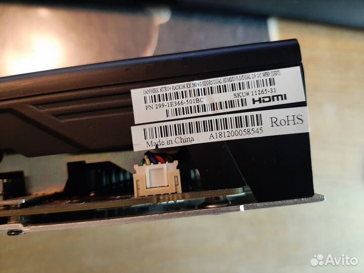 Видеокарта sapphire rx 580 nitro plus 4gb