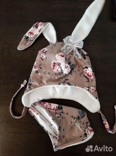 Комплект демисезонный шапка и снуд