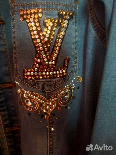 Куртка удлиненная джинсовая