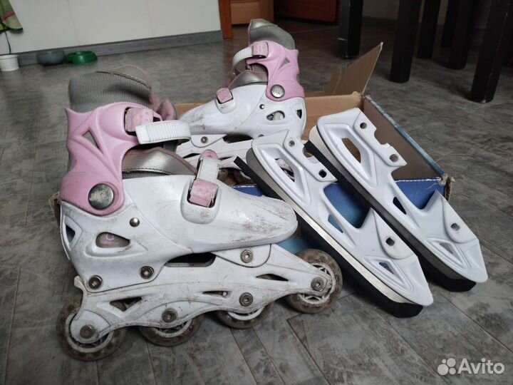 Роликовые коньки детские раздвижные