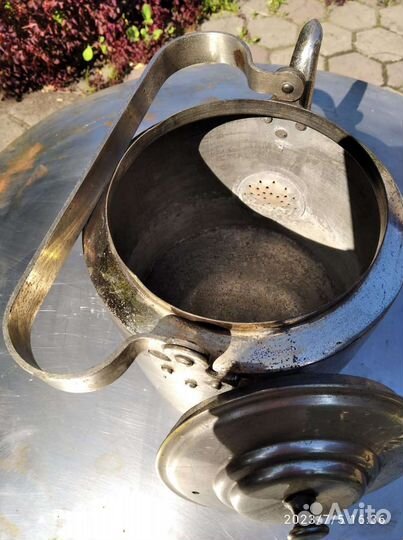 Чайник латунный с никелевым покрытием г. Тула