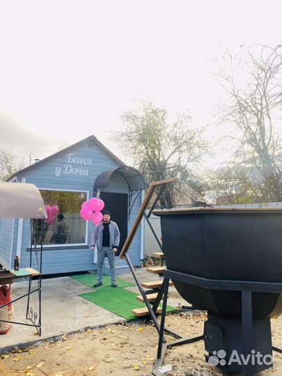 Баня на дровах с чаном