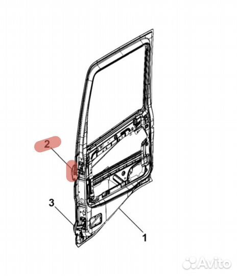 Петля двери правой нижняя Dongfeng GX 4180