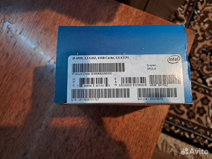 Процессор Intel Core i5 6500