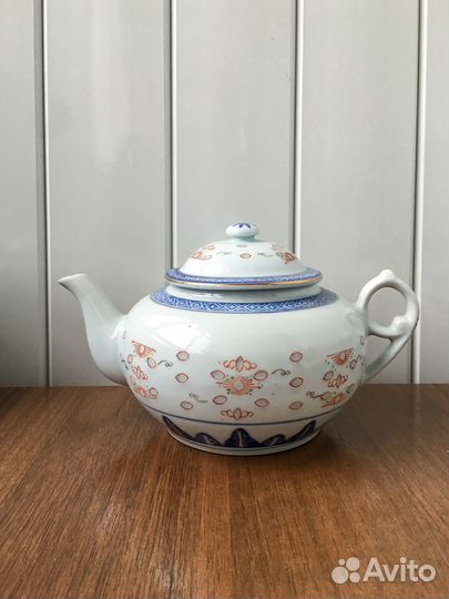 Сервиз чайный, рисовый фарфор, рисунок - дракон