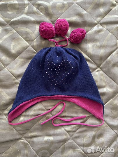 Шапки, шарф, варежки, берет для девочки