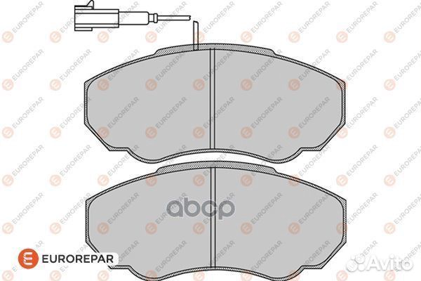 Колодки тормозные перед 1617280580 eurorepar