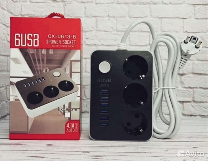 Новый Сетевой фильтр с USB