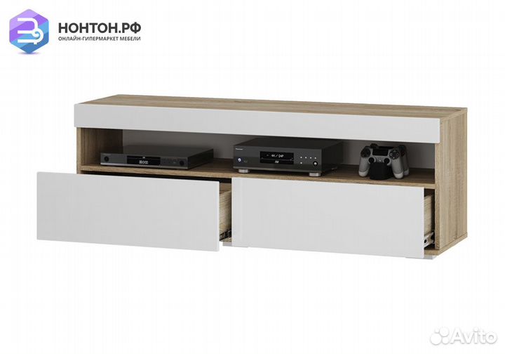 Тумба под тв Белладжио тб-29 дуб сонома / белый
