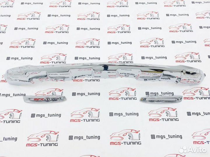 Губа бампера + накладки на дхо на GL-Class X166