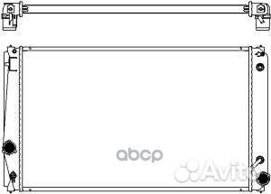 Радиатор системы охлаждения 34618518 Sakura