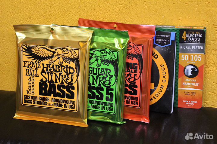 Ernie Ball, D'Addario, Elixir Струны для баса