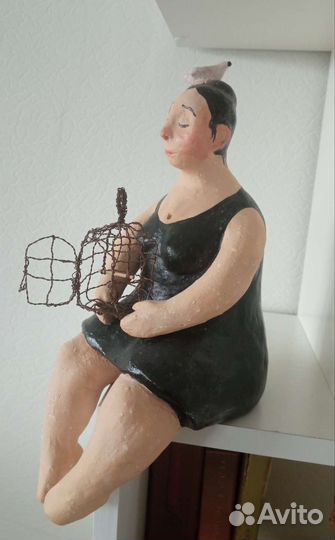 Керамические скульптурки (Ангел, Женщина)