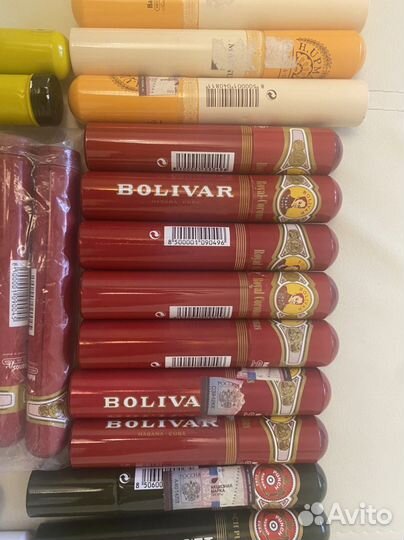 Тубы тубусы алюминиевые из под сигар 5 шт