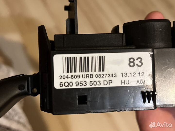 Подрулевой переключатель volkswagen polo