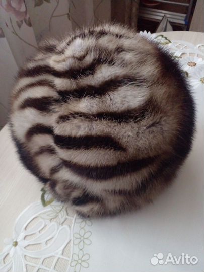 Норковый мягкий берет