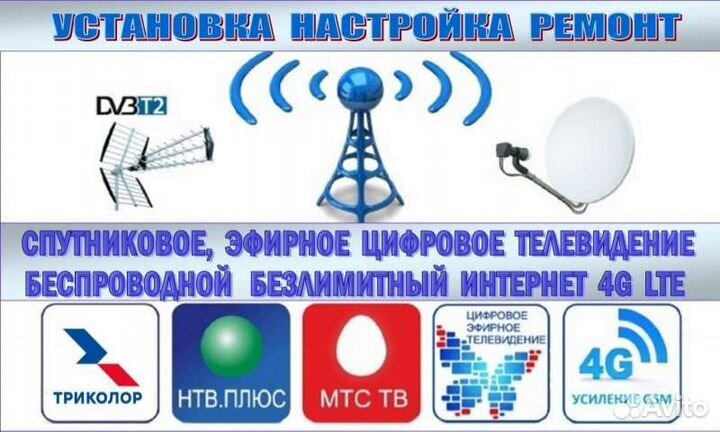 Спутниковое тв/ Эфирное тв / Интернет