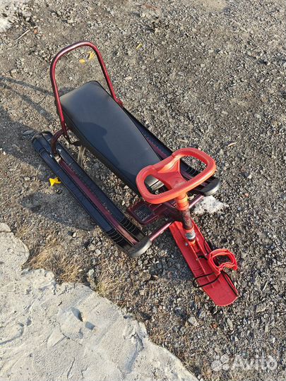 Снегокат детский Nika со спинкой