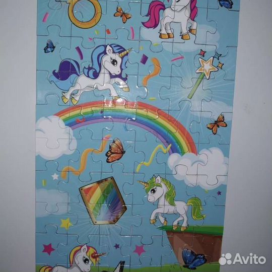 Магнитный пазл Единороги 12 х 20 см