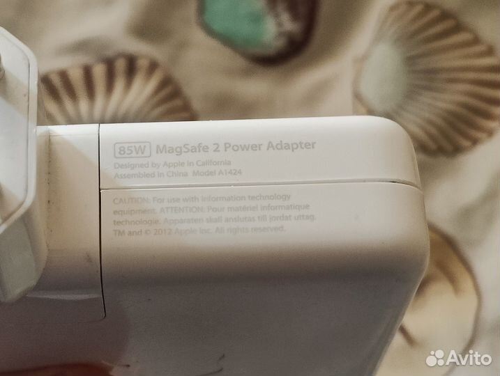 Macbook 85w зарядка