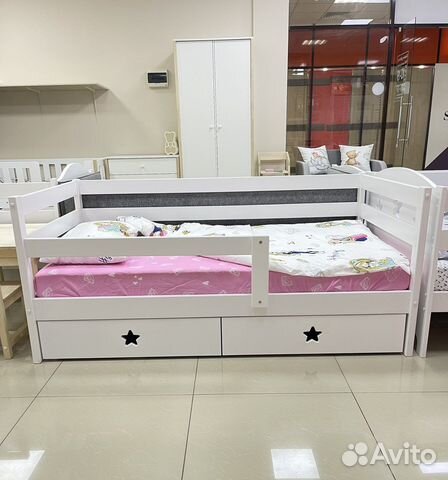 Кровать подростковая из березы детская (магазин)