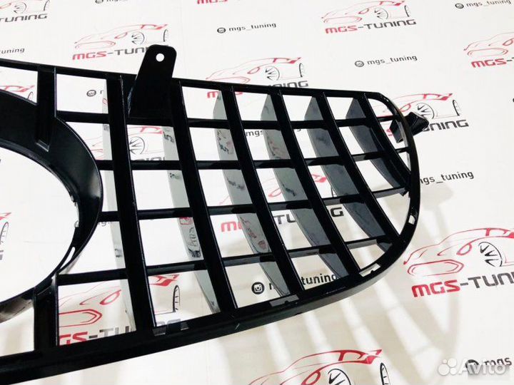 Решетка для оригинала GLE63 w166 GT style хром