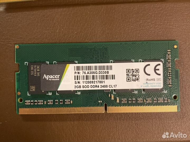 Оперативная память sodimm Ddr4 - 4 и 2 гб
