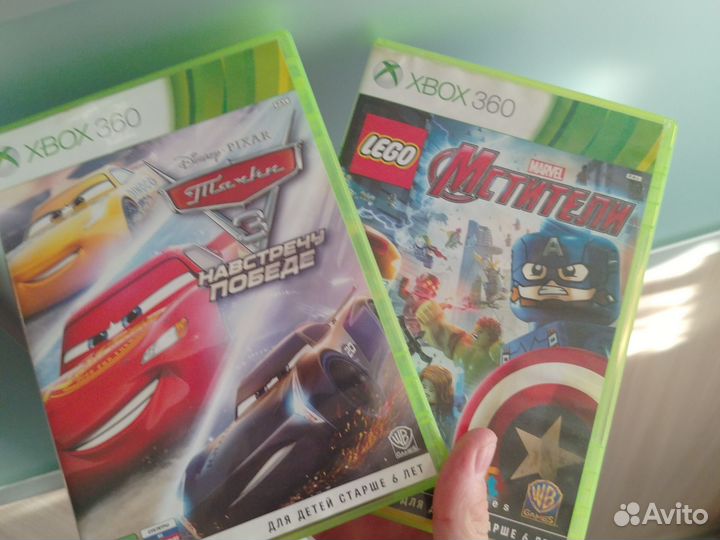 Диски на xbox 360 - Lego Мстители, Тачки 3