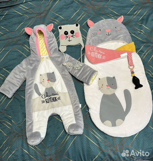 Комплект на выписку для девочки 62р