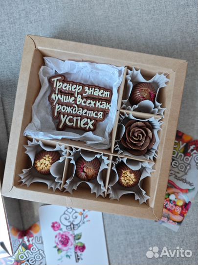 Шоколад ручной работы, зефирные тюльпаны