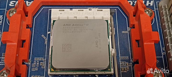 Комплект материнка GA-MA770-US3 AM3, проц X4 630