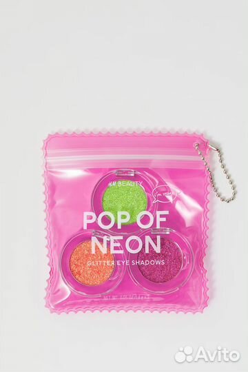 Hm тени глиттер pop of neon glitter eye блестки