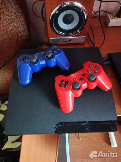 Sony PS3 slim 1 tb прошит hen+60 игр