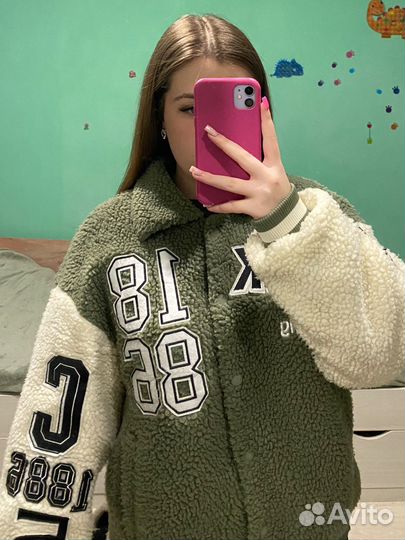 Бомбер женский оверсайз