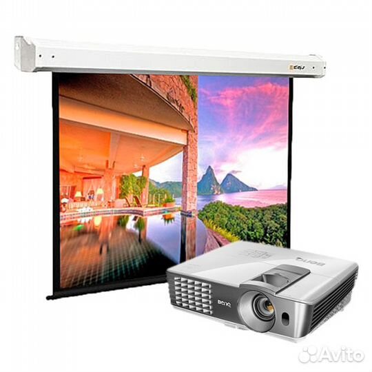 Аренда Проектора + Экран 180х180 с доставкой