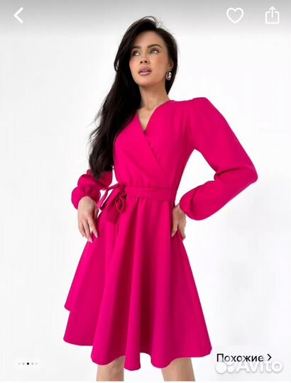 Платье розовое wildberries