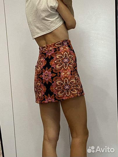 Юбка стеганая мини