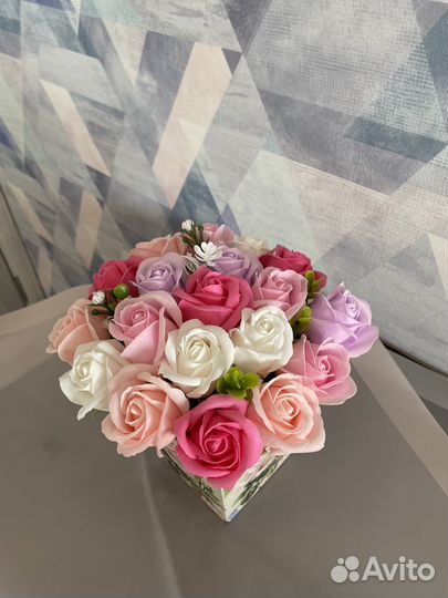 Букет цветов из мыла