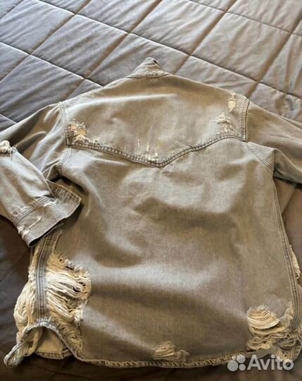 Джинсовая рубашка zara