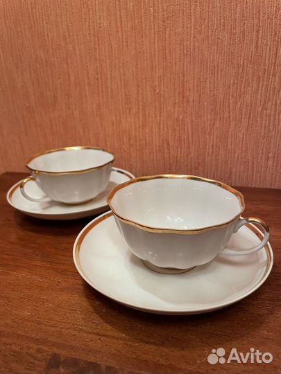 Две чайные пары Дулево, СССР