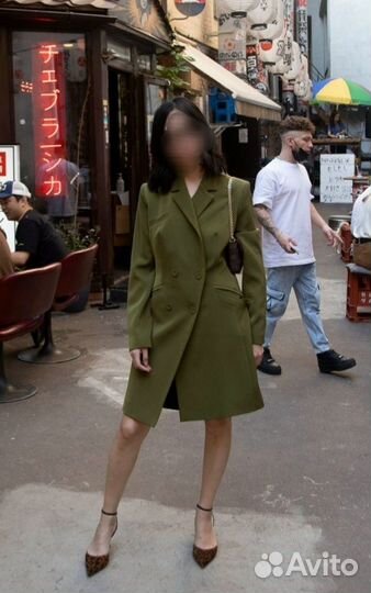 Зелёное платье-жакет Soeasy 42 новое