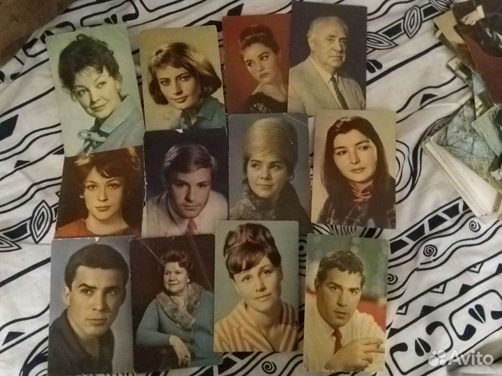 Открытки СССР чистые с артистами