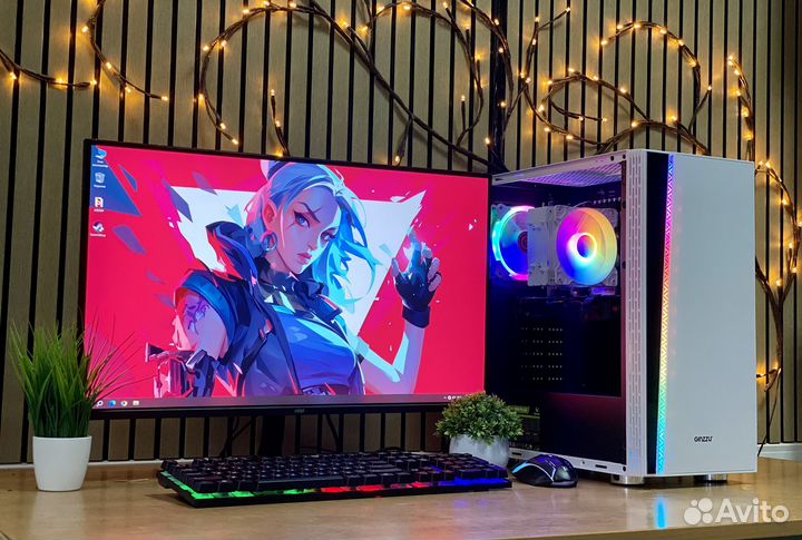 Мощный игровой компьютер 24 ядра DDR4 165гц