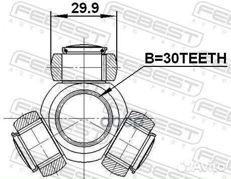 Трипоид 30X29.9 nissan almera G15 11- 2416MEG F