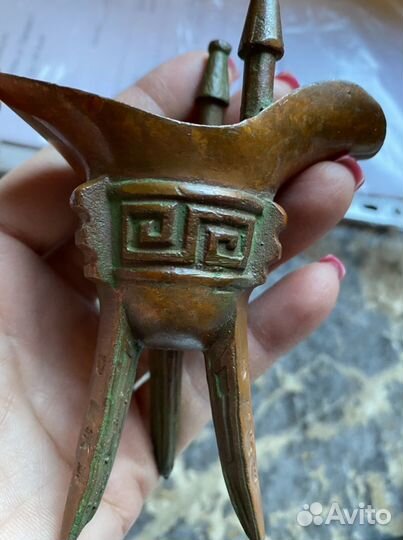 Пепельница медная винтаж