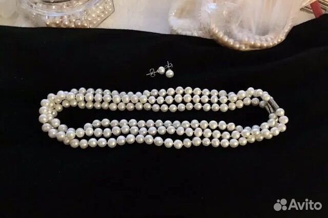 Бусы натуральный жемчуг