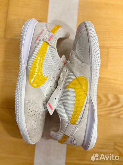 Футзалки Nike StreetGato White&Grey