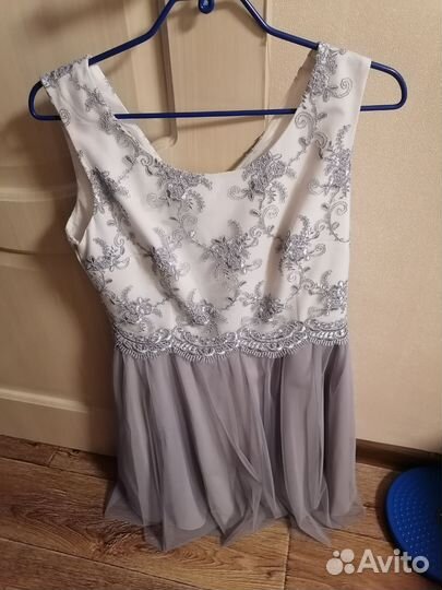 Вечернее платье 42 44 голубое