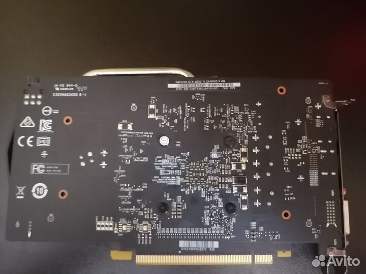 Видеокарта MSI GeForce GTX 1050 Ti 4gb