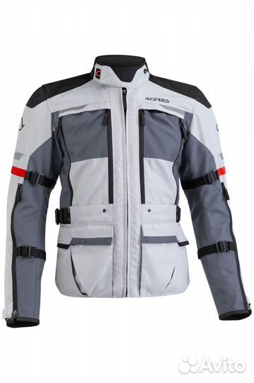 Motorradjacke Acerbis X-Tour Grau grau